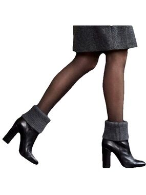 Rachel Comey Leather Knit Cuffed Women’s Brown & Grey Ankle Boots Size 5